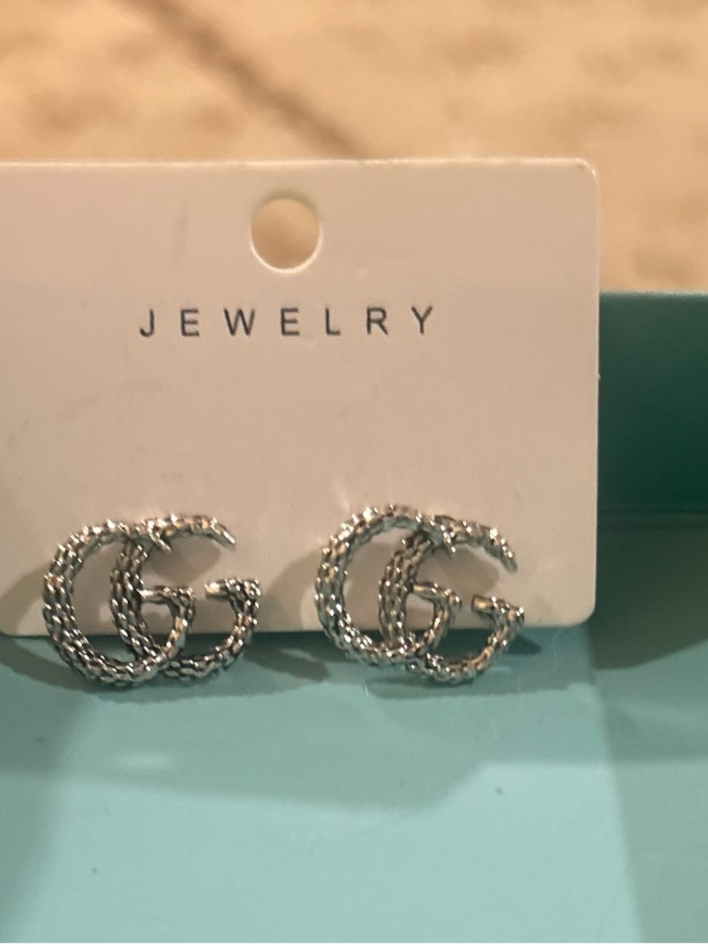 Stainless steel Silver Tone Stud Earrings -NEW
